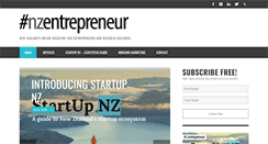 Desktop Screenshot of nzentrepreneur.co.nz